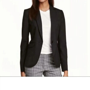 H&M black fitted black Blazer Size 4